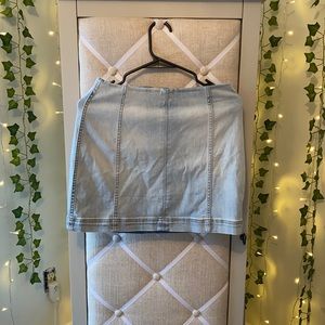 LIGHT BLUE JEAN SKIRT